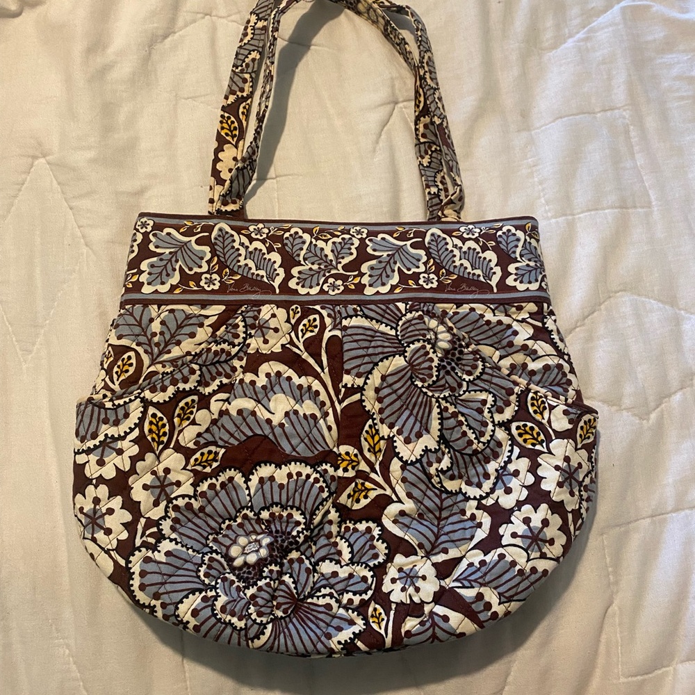 Vera Bradley Slate Blooms Tote Bag
